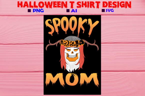 Halloween T-shirt Design, Spooky Mom Review